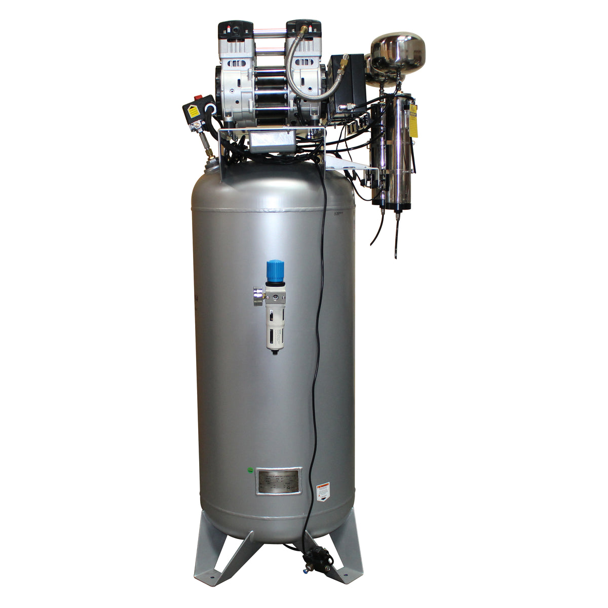 California Air Tools 60040DCAD Ultra Quiet & Oil-Free 4.0 Hp, 60 Gal. Steel Tank Air Compressor with Auto Drain Valve and Dolly