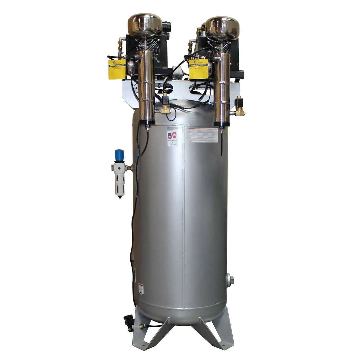 California Air Tools 60040DCAD Ultra Quiet & Oil-Free 4.0 Hp, 60 Gal. Steel Tank Air Compressor with Auto Drain Valve and Dolly