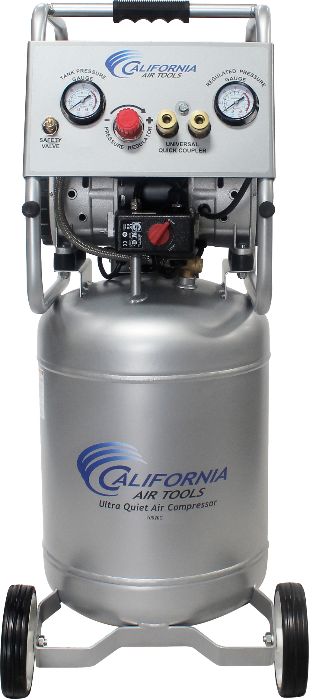 California Air Tools 10020C Ultra Quiet  & Oil-Free  2.0 Hp, 10.0 Gal. Steel Tank Air Compressor