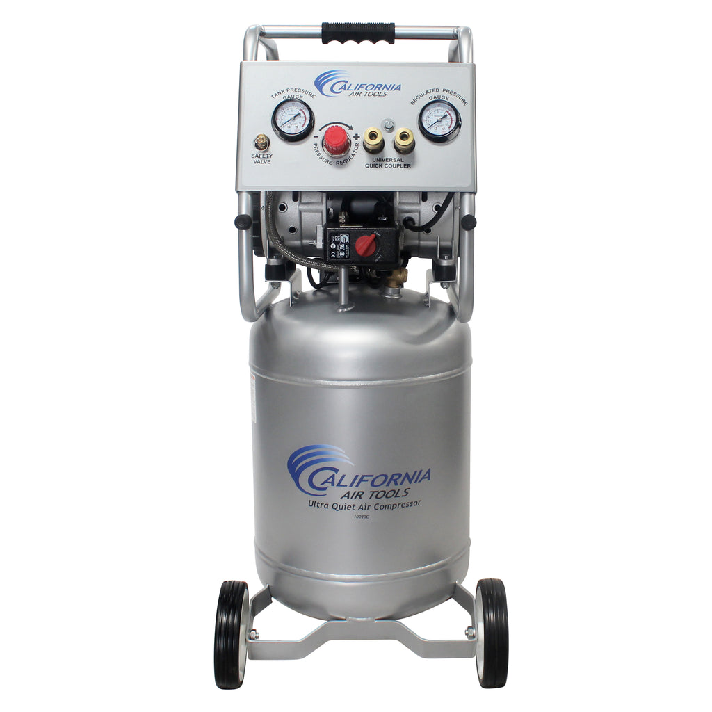 California Air Tools 10020C Ultra Quiet  & Oil-Free  2.0 Hp, 10.0 Gal. Steel Tank Air Compressor
