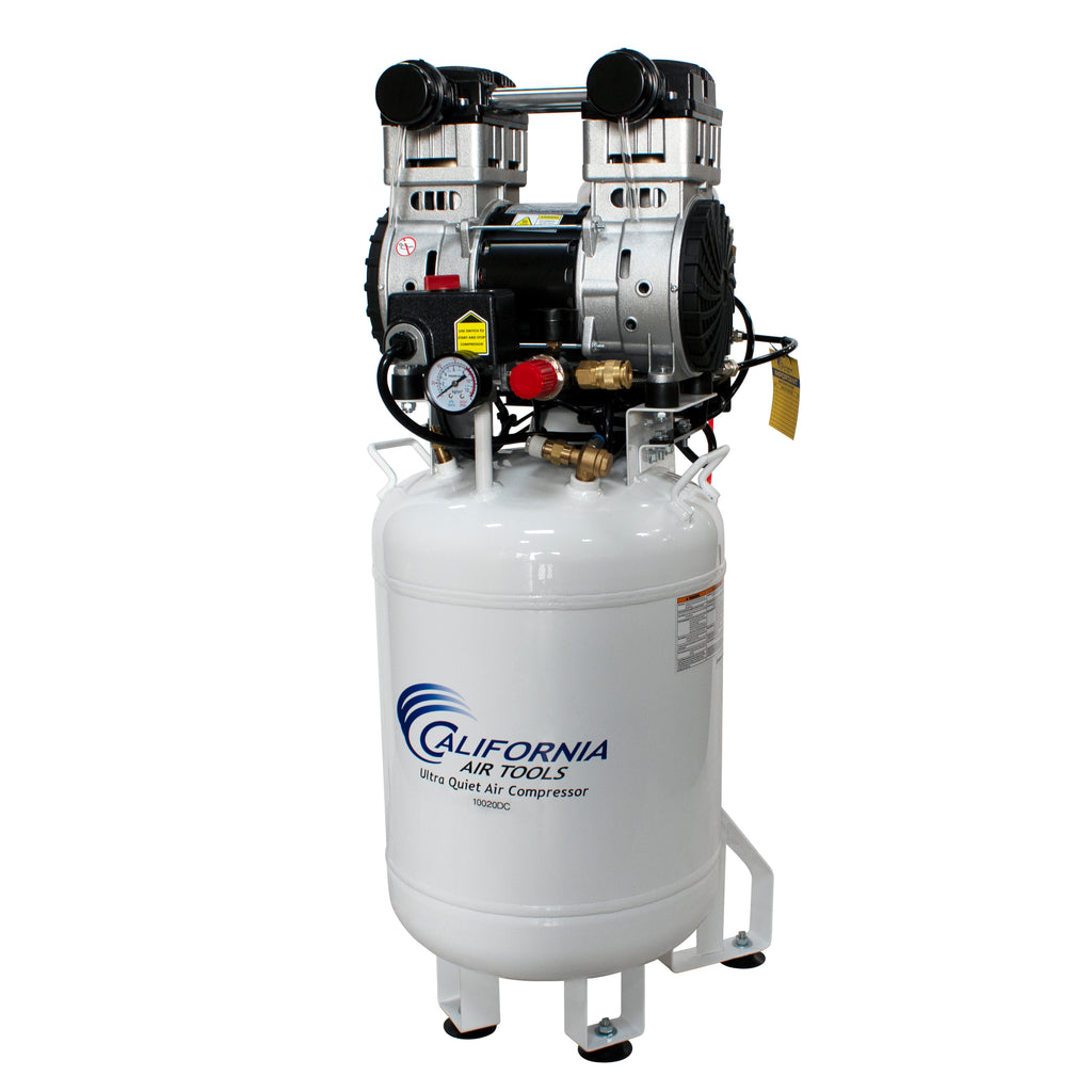 California Air Tools 10020DC Ultra Quiet & Oil-Free 2.0 Hp,10.0 Gal. Steel Tank Air Compressor with Air Drying System  (110V 60Hz)