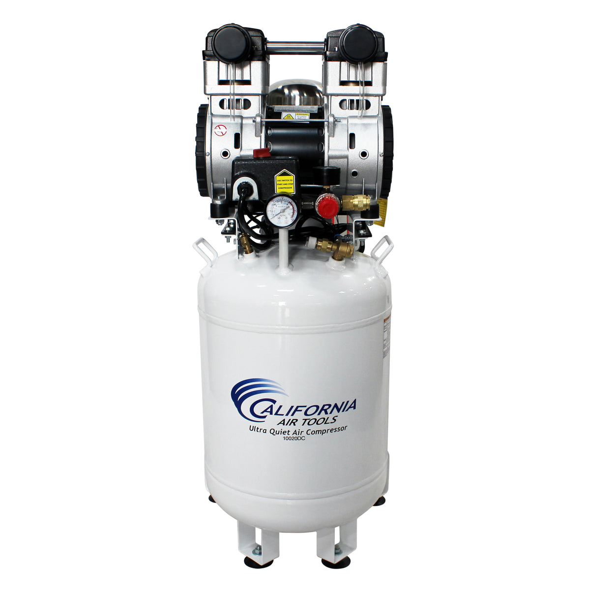 California Air Tools 10020DC Ultra Quiet & Oil-Free 2.0 Hp,10.0 Gal. Steel Tank Air Compressor with Air Drying System  (110V 60Hz)