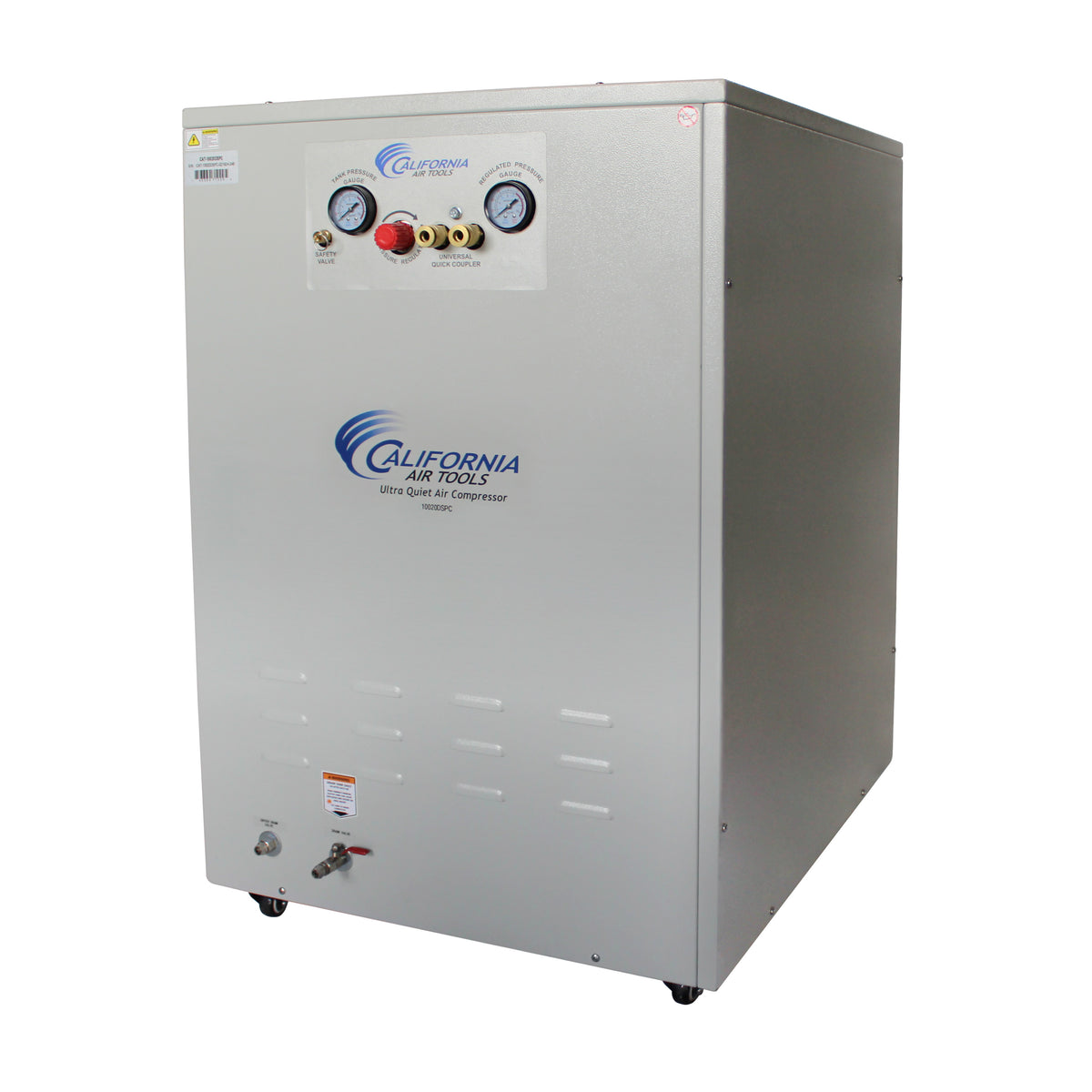 California Air Tools 10020DSPC Ultra Quiet  & Oil-Free   2.0 Hp 10.0 Gal. Air Compressor with Air Dryer in Sound Proof Cabinet