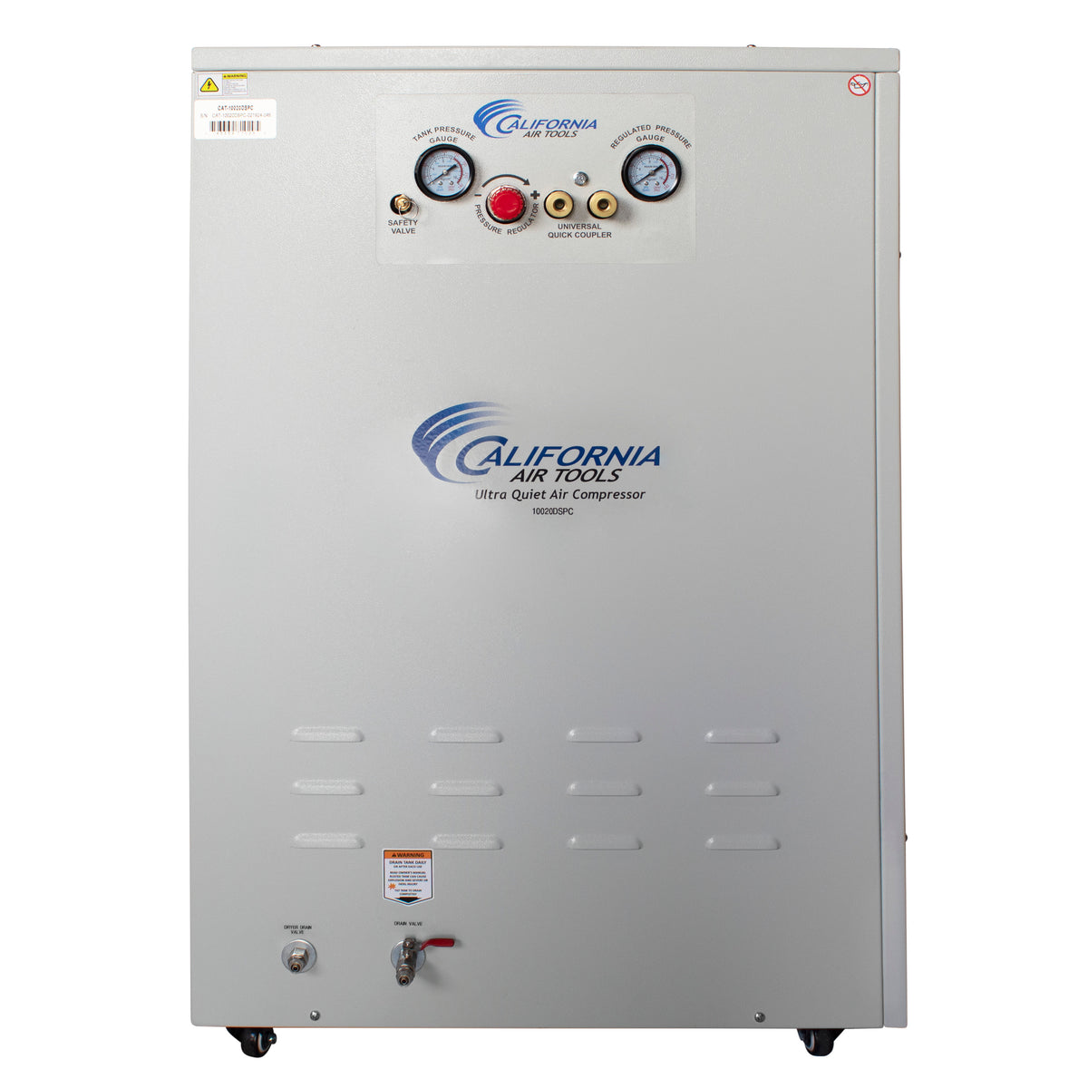 California Air Tools 10020DSPC Ultra Quiet  & Oil-Free   2.0 Hp 10.0 Gal. Air Compressor with Air Dryer in Sound Proof Cabinet
