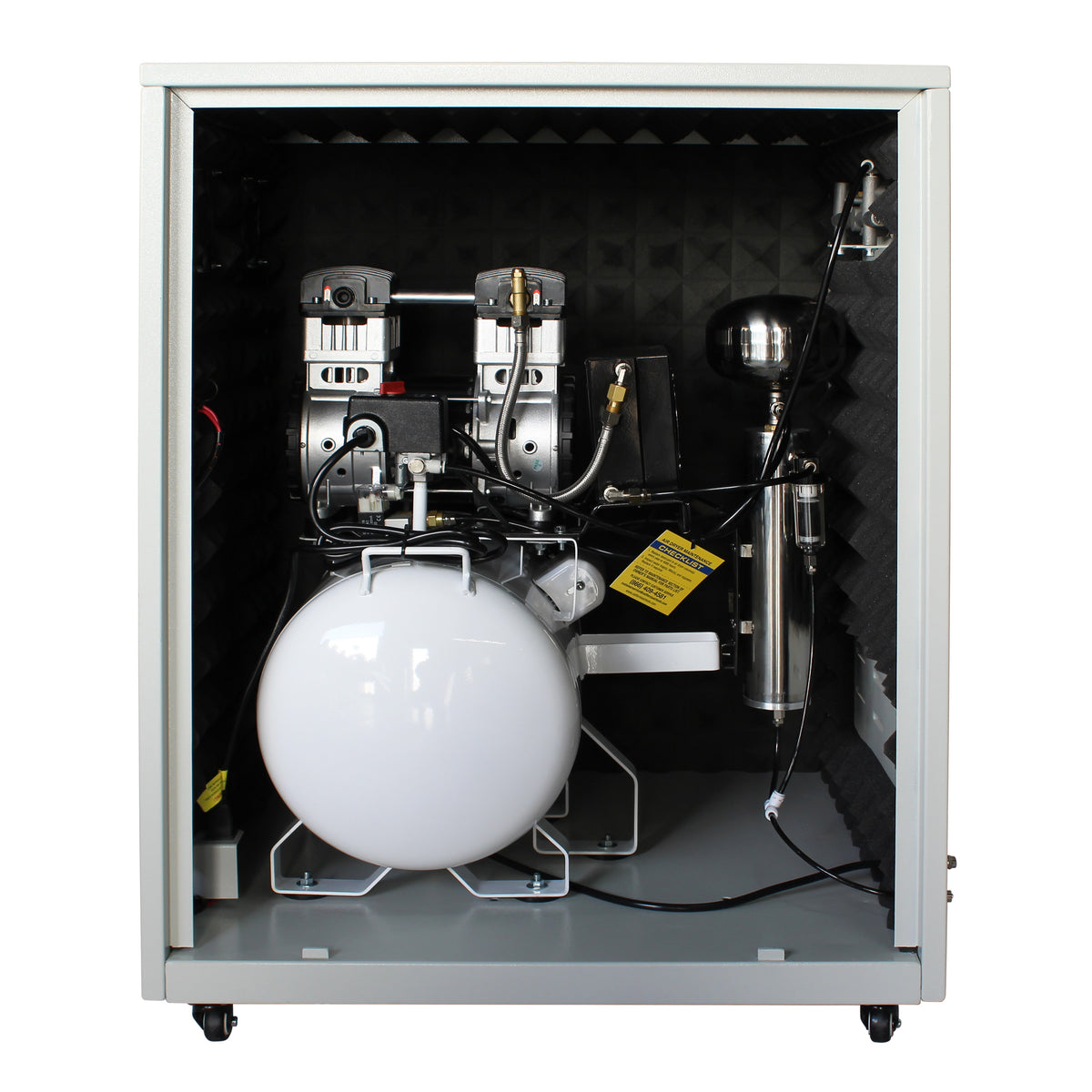 California Air Tools 10020DSPC Ultra Quiet  & Oil-Free   2.0 Hp 10.0 Gal. Air Compressor with Air Dryer in Sound Proof Cabinet
