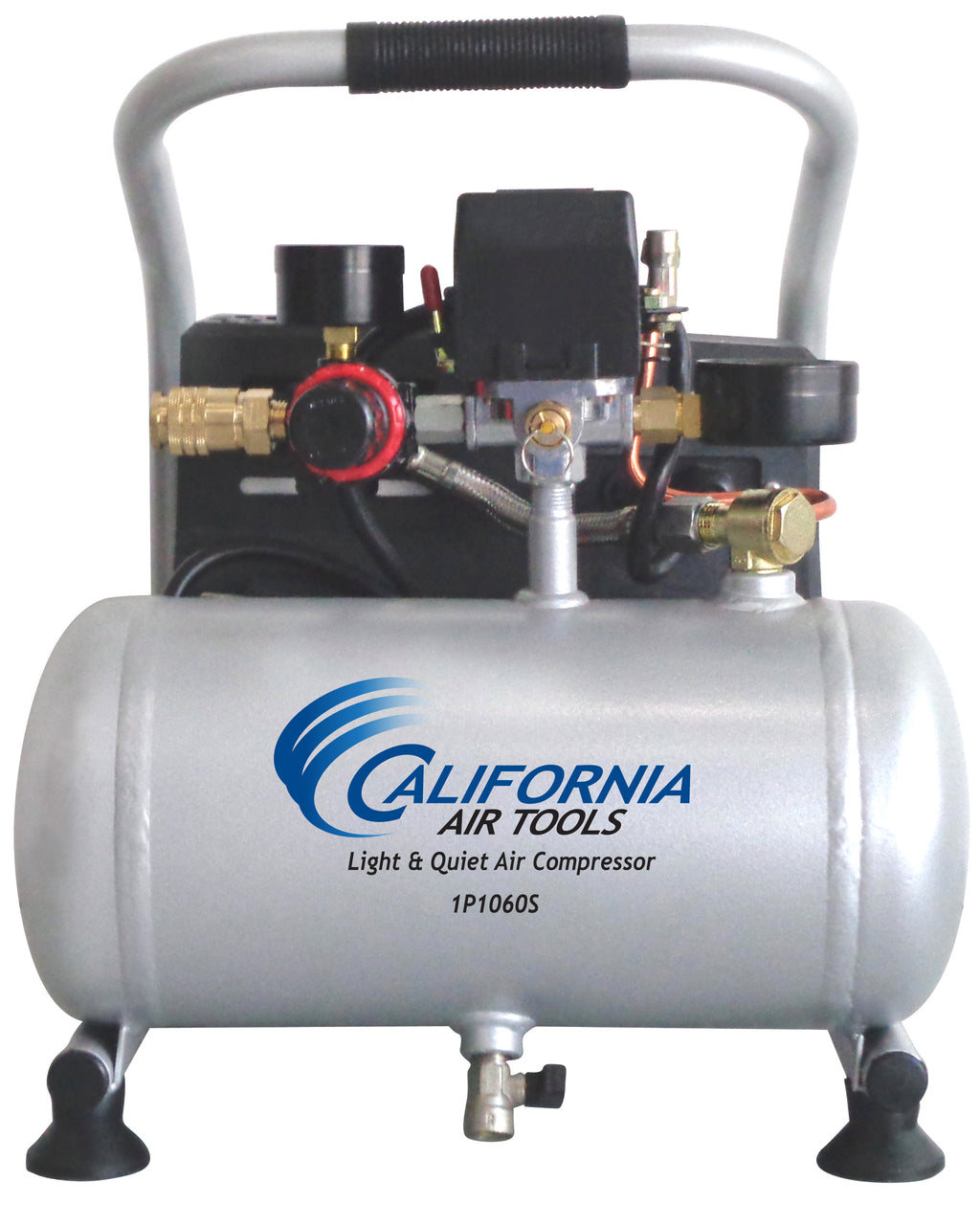 California Air Tools 1P1060S Light & Quiet .6 Hp, 1.0 Gal. Steel Tank Portable Air Compressor