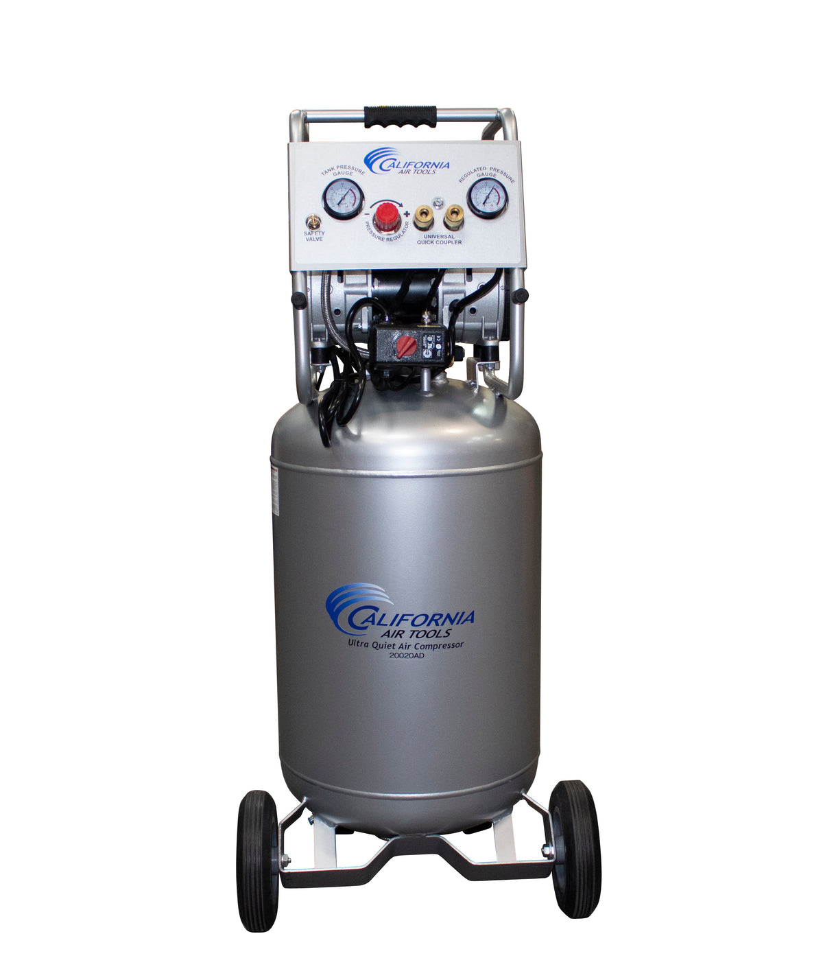 California Air Tools 20020AD Ultra Quiet & Oil-Free Air Compressor 2.0 Hp, 20.0 Gal. Steel Tank Air Compressor with Automatic Drain Valve