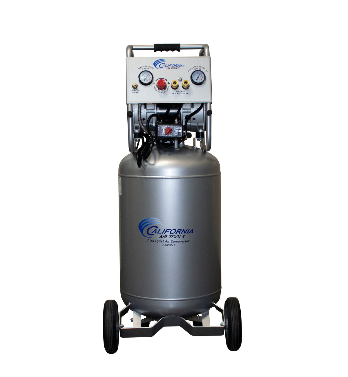 California Air Tools 20020AD Ultra Quiet & Oil-Free Air Compressor 2.0 Hp, 20.0 Gal. Steel Tank Air Compressor with Automatic Drain Valve
