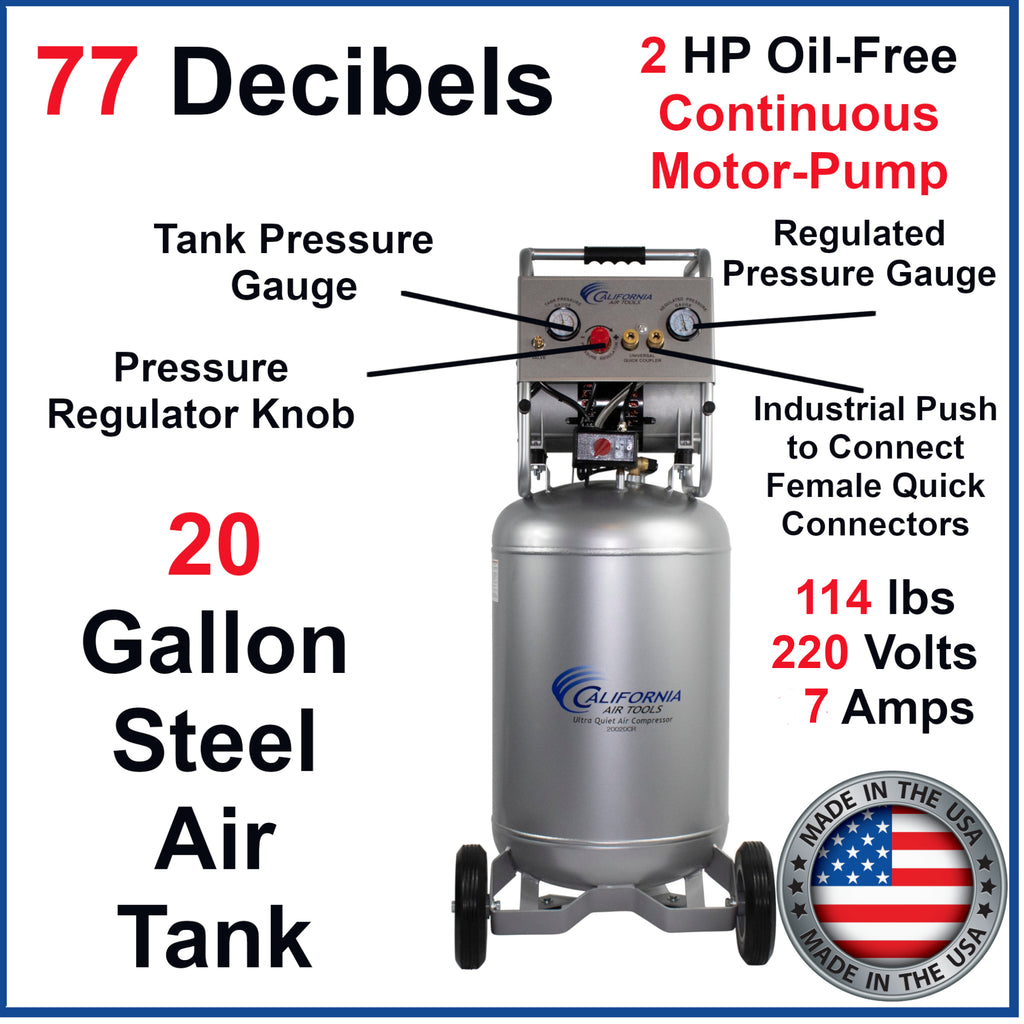 California Air Tools CALAIR-20013  20 gal. 1.3 hp Air Compressor
