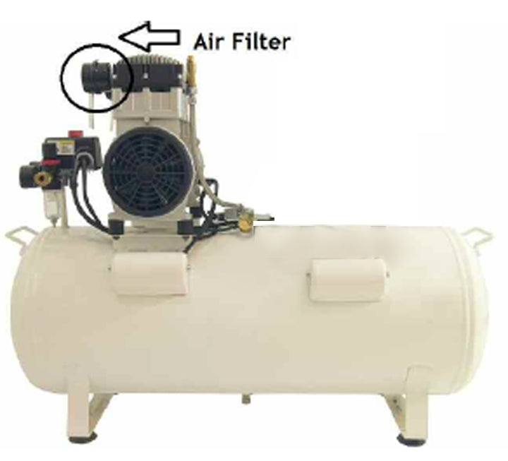California Air Tools 20020CTR-22060 Ultra Quiet 2.0 Hp, Oil-Free and Powerful 20-Gallon Horizontal Air Compressor   220 Volts, 60 hz