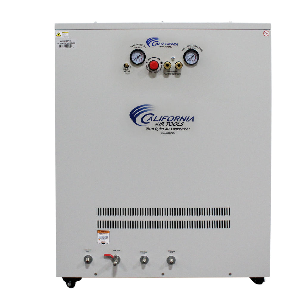 California Air Tools 20040DSPCAD Ultra Quiet  & Oil-Free  4.0 Hp, 20.0 Gal. Air Compressor with Air Drying System in Sound Proof Cabinet