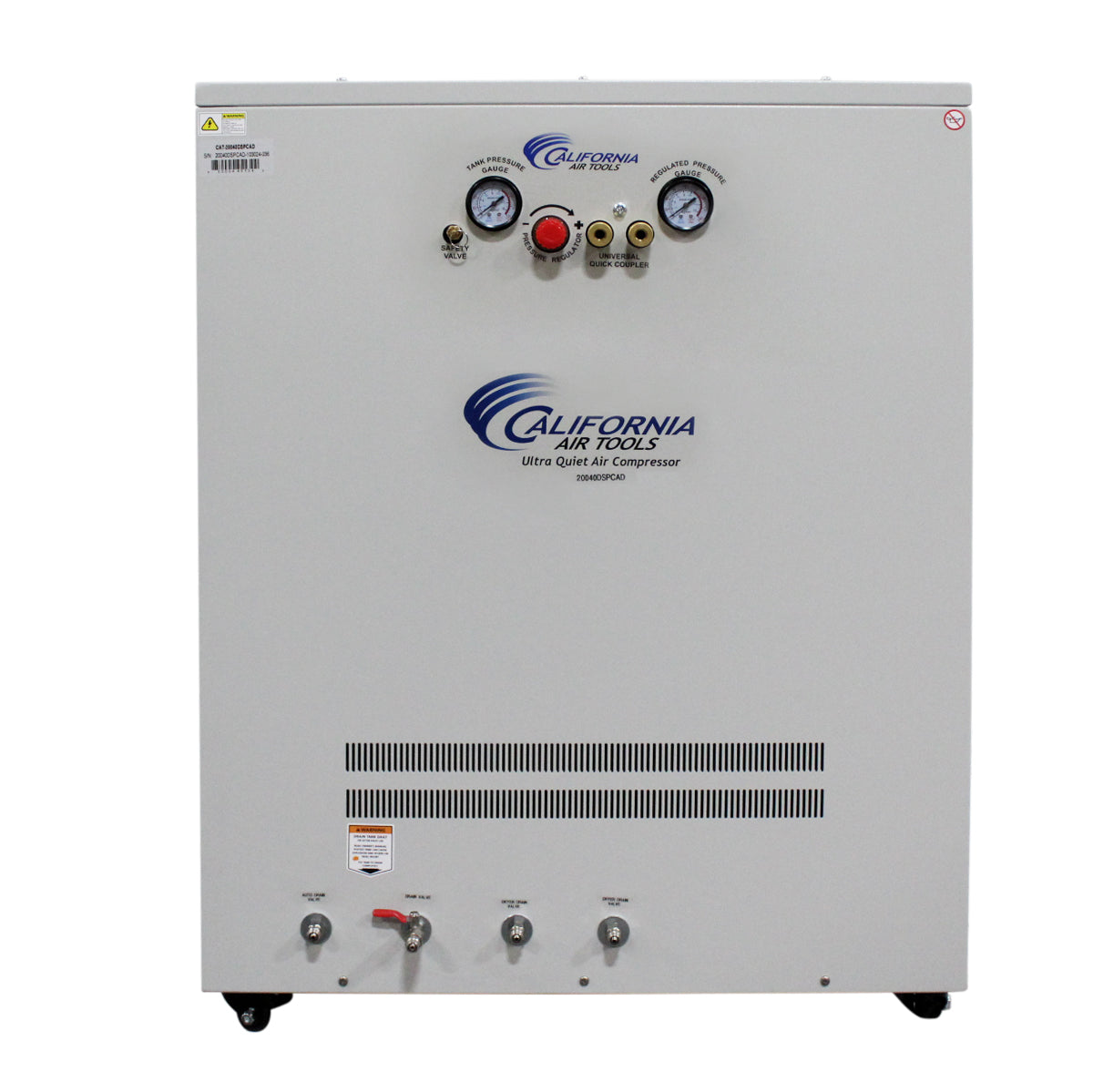 California Air Tools 20040DSPCAD Ultra Quiet  & Oil-Free  4.0 Hp, 20.0 Gal. Air Compressor with Air Drying System in Sound Proof Cabinet