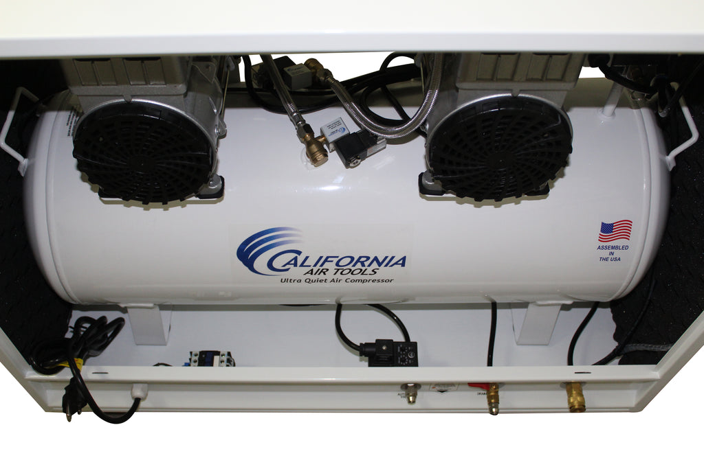 California Air Tools 20040SPCAD Ultra Quiet & Oil-Free 4.0 Hp, 20.0 Gal. Air Compressor in Sound Proof Cabinet with Auto Drain Valve