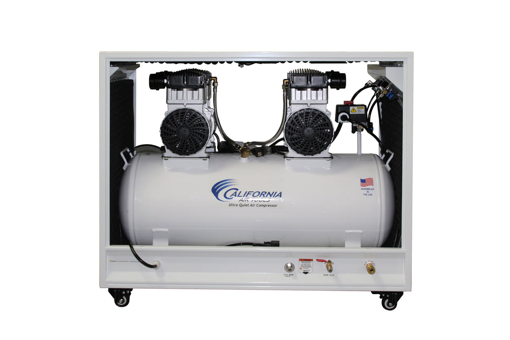 California Air Tools 20040SPCAD Ultra Quiet & Oil-Free 4.0 Hp, 20.0 Gal. Air Compressor in Sound Proof Cabinet with Auto Drain Valve