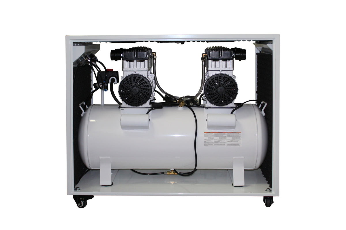 California Air Tools 20040SPCAD Ultra Quiet & Oil-Free 4.0 Hp, 20.0 Gal. Air Compressor in Sound Proof Cabinet with Auto Drain Valve