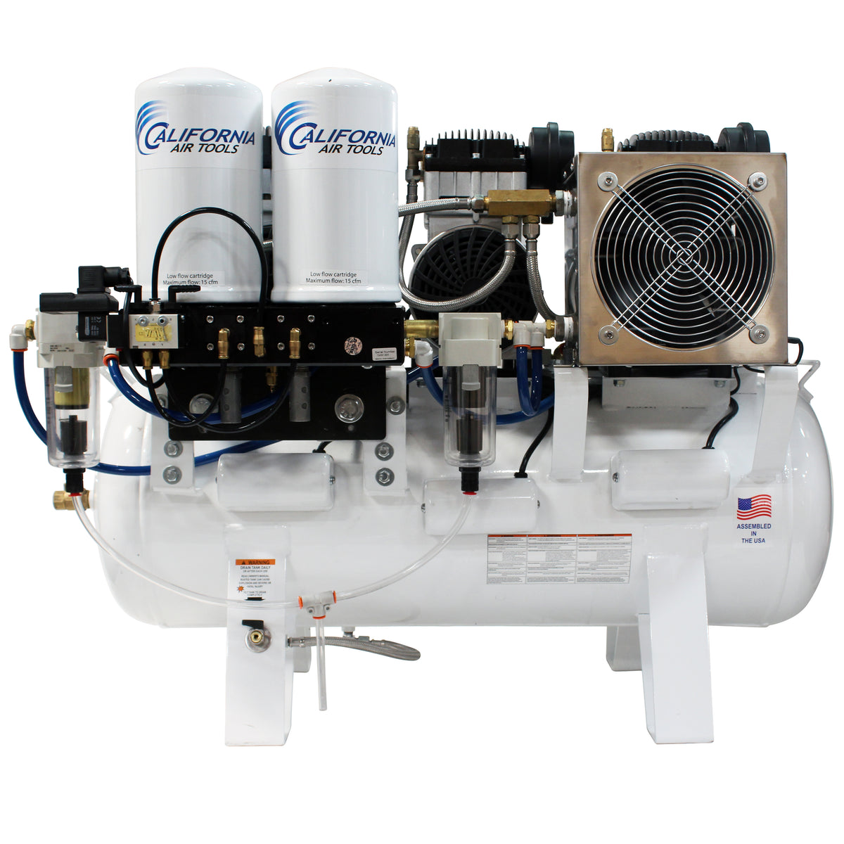 California Air Tools 20060DCC Ultra Quiet & Oil-Free 6.0 Hp, 20.0 Gal. Steel Tank Air Compressor with Dolly