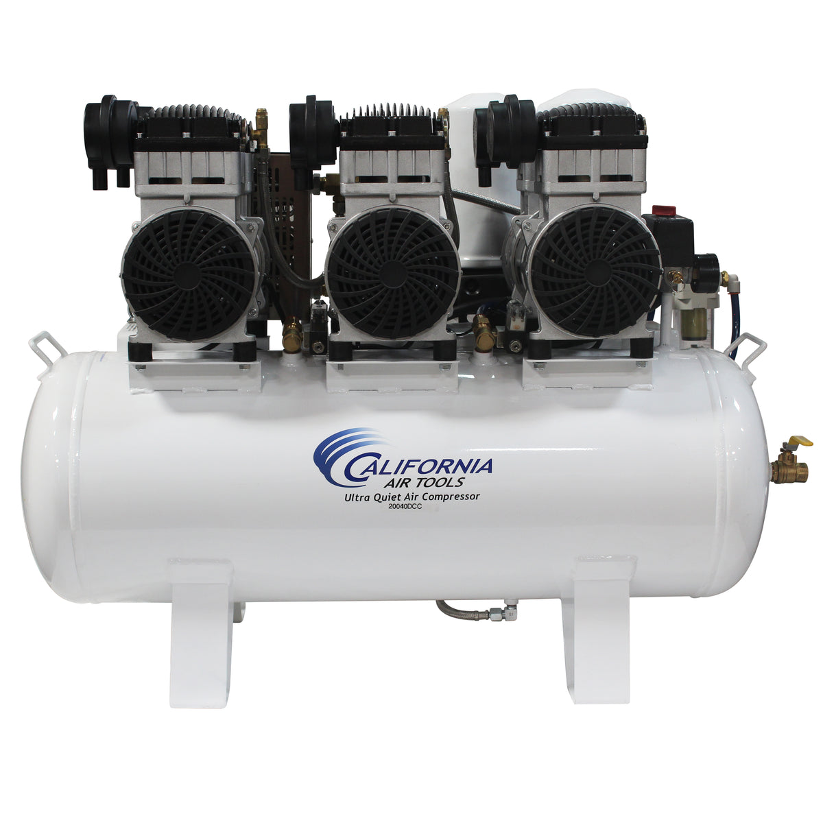 California Air Tools 20060DCC Ultra Quiet & Oil-Free 6.0 Hp, 20.0 Gal. Steel Tank Air Compressor with Dolly