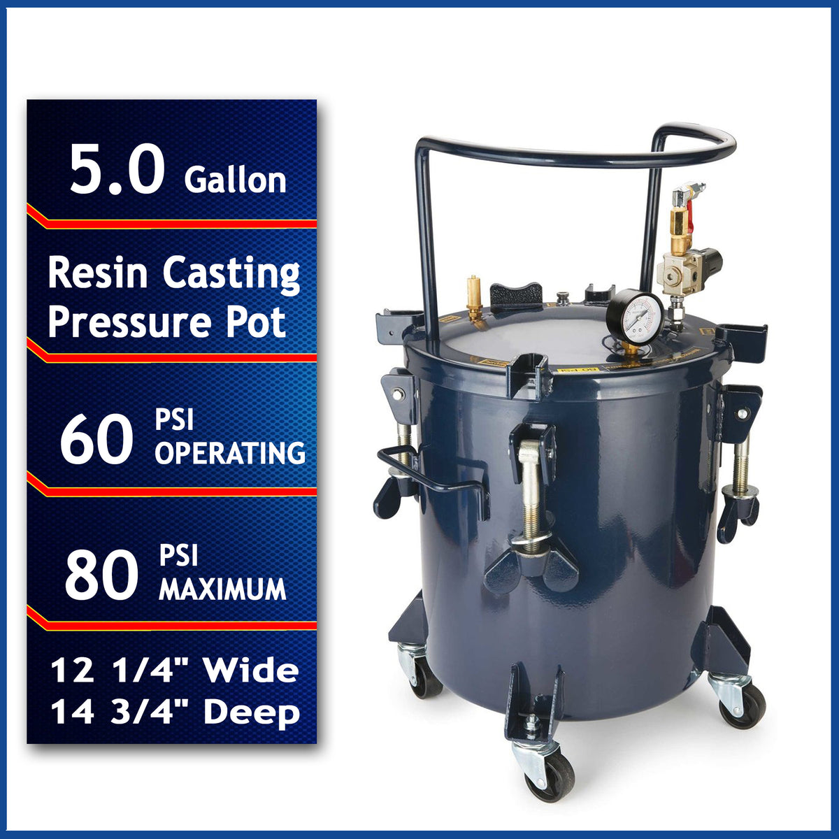 California Air Tools 365C 5 Gallon Pressure Pot for Casting