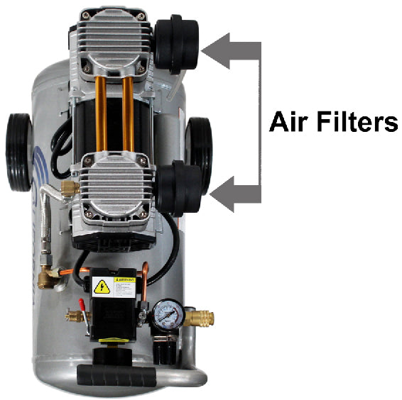 California Air Tools 4710W Quiet, Lightweight and Portable 4.7 Gallon, 1.0 Hp Air Compressor with wheels