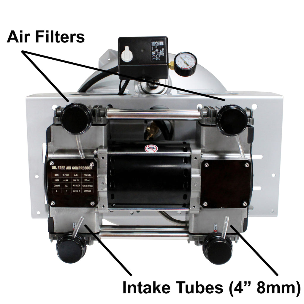 California Air Tools 60065C Ultra Quiet & Oil-Free 6.5 Hp, 60 Gal. Steel Tank Air Compressor
