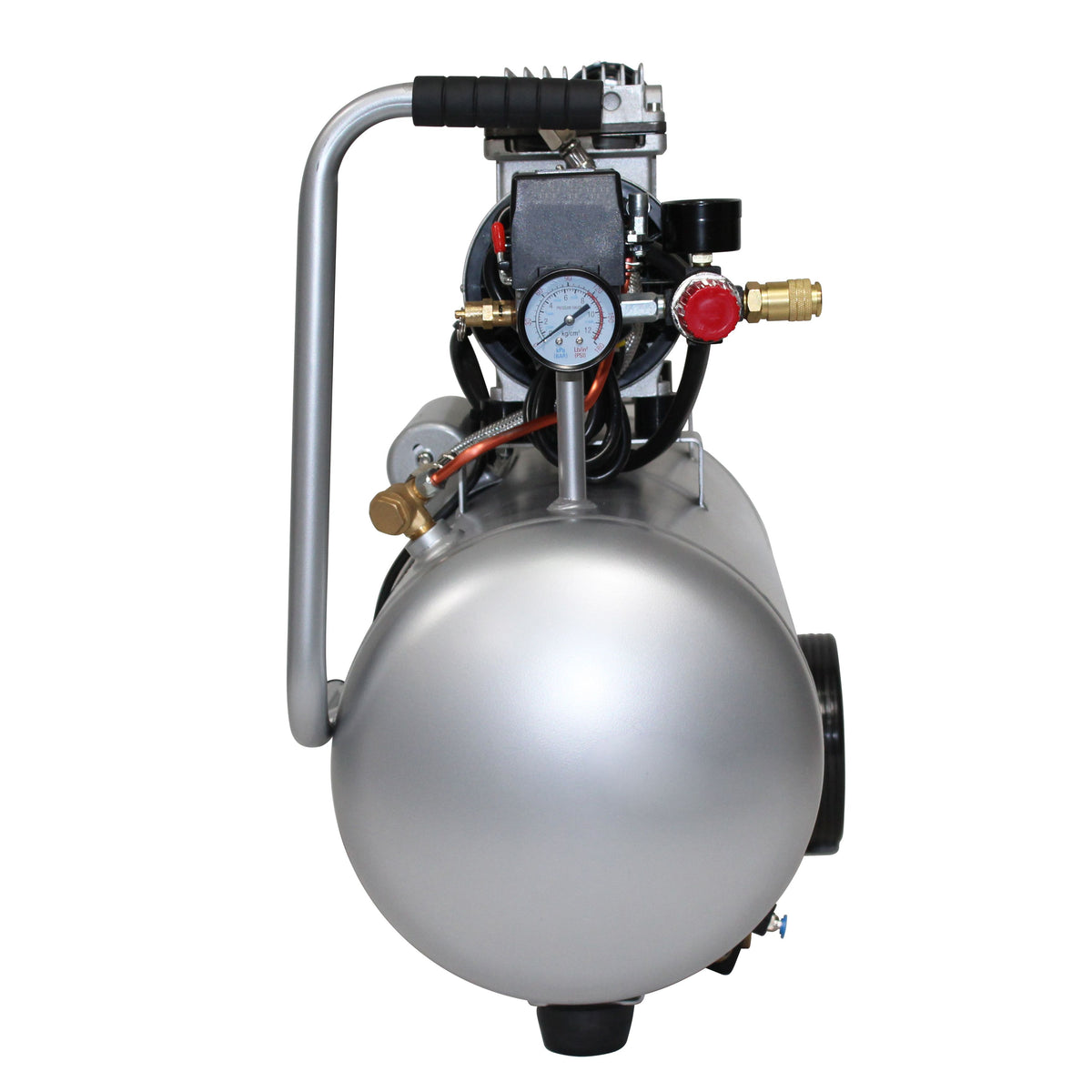 California Air Tools 8010AD Ultra Quiet & Oil-Free 1.0 Hp, 8.0 Gal. Steel Tank Air Compressor w/Auto Drain