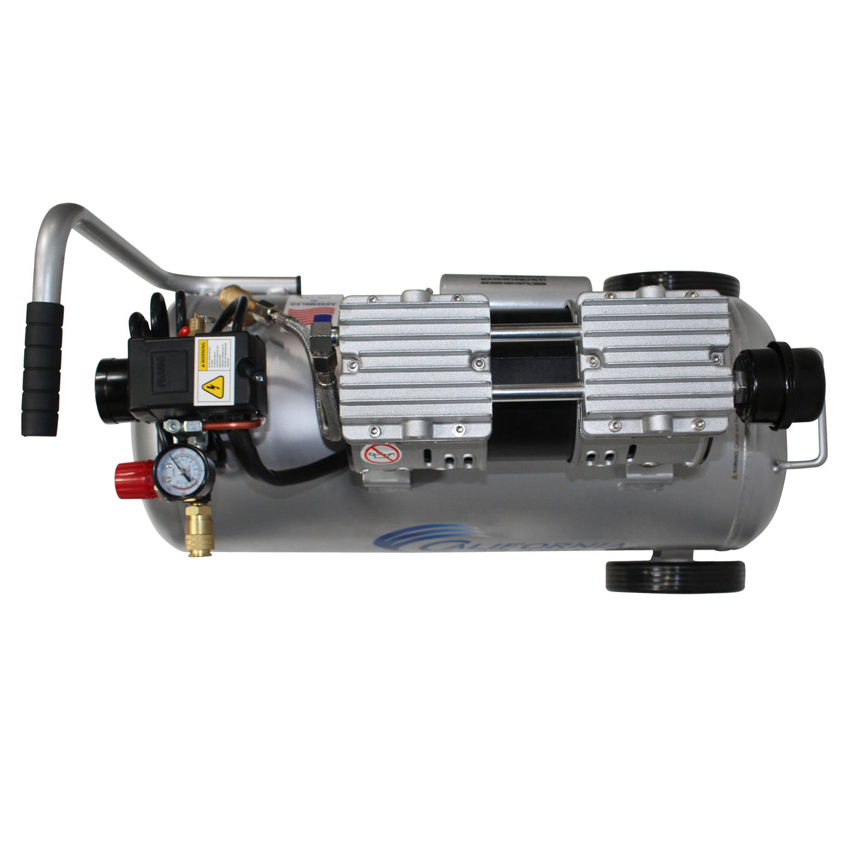 California Air Tools 8010AD Ultra Quiet & Oil-Free 1.0 Hp, 8.0 Gal. Steel Tank Air Compressor w/Auto Drain