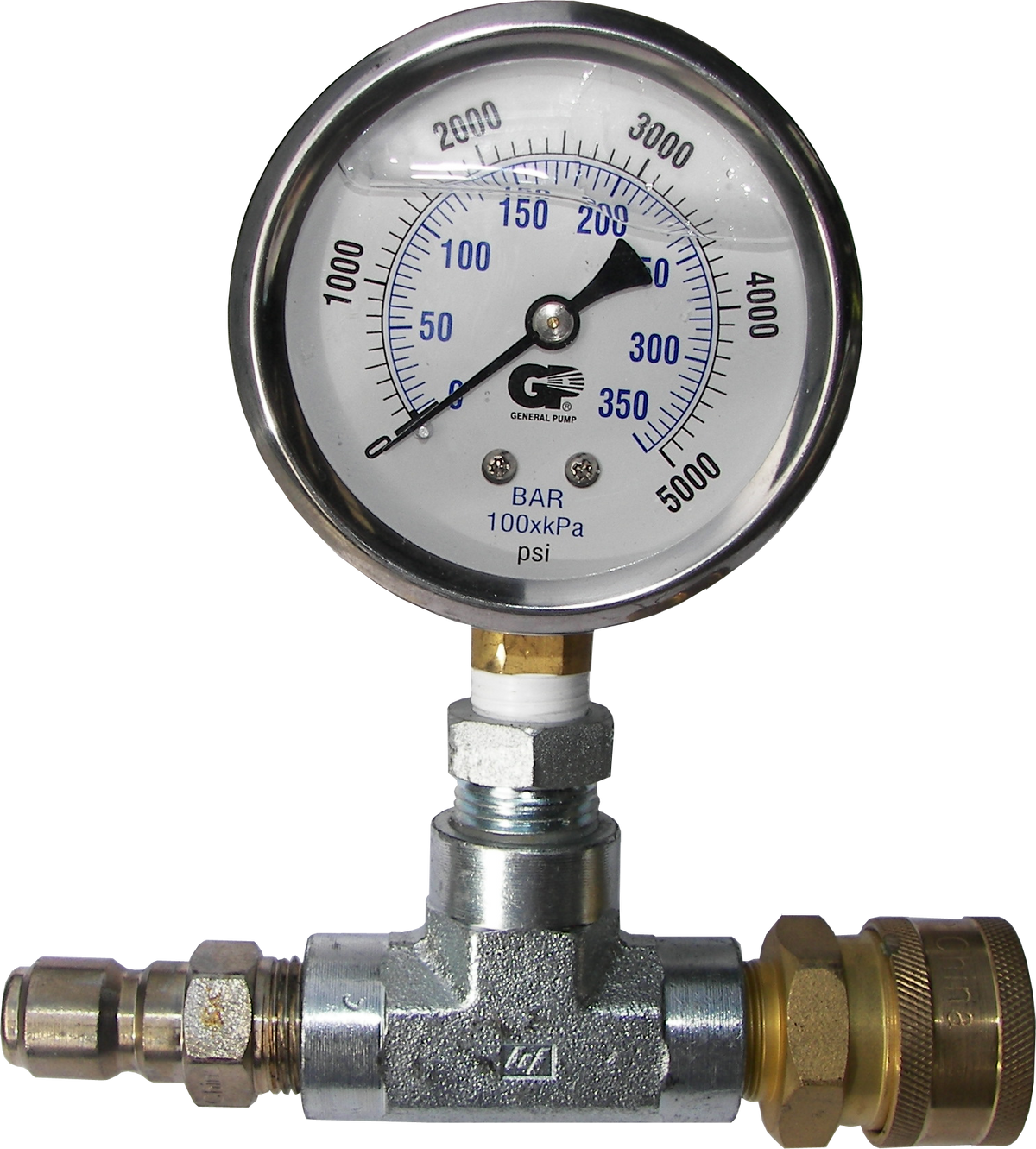 ATG001 Pressure Washer Test Gauge Assembly, 5,000 PSI