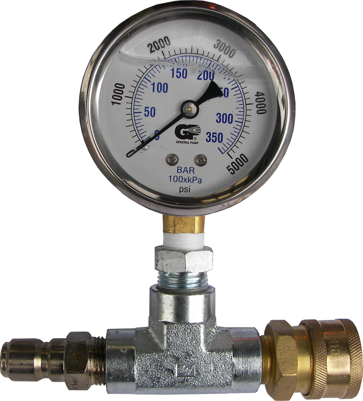 ATG001 Pressure Washer Test Gauge Assembly, 5,000 PSI