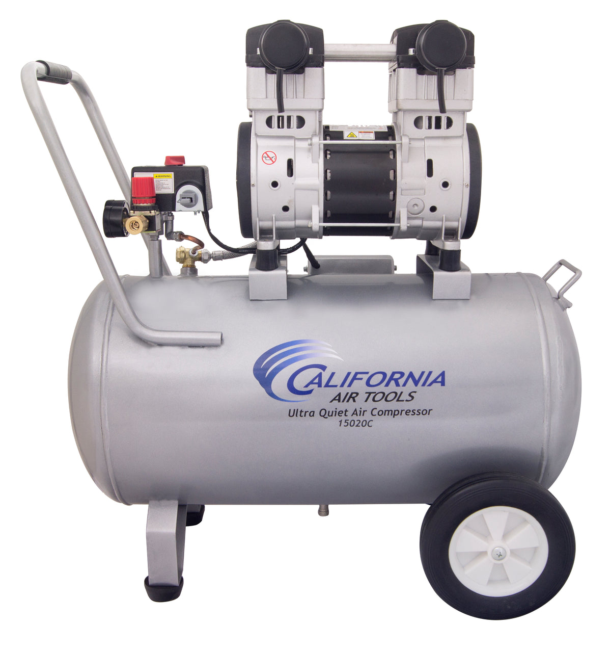 California Air Tools 15020C Ultra Quiet  & Oil-Free  2.0 Hp, 15.0 Gal. Steel Tank Air Compressor  (CSA/UL)