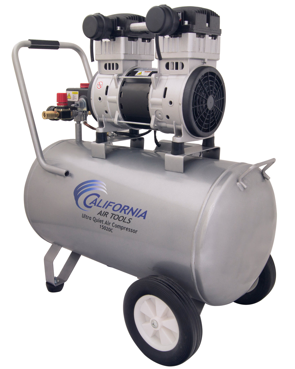 California Air Tools 15020C Ultra Quiet  & Oil-Free  2.0 Hp, 15.0 Gal. Steel Tank Air Compressor  (CSA/UL)