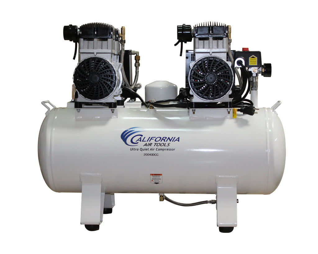 California Air Tools 20040DCADC Ultra Quiet & Oil-Free 4.0 Hp, 20.0 Gal. Steel Tank Air Compressor with Air Drying System