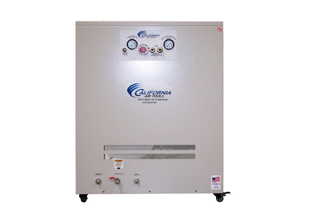 California Air Tools 20040DSPCAD Ultra Quiet  & Oil-Free  4.0 Hp, 20.0 Gal. Air Compressor with Air Drying System in Sound Proof Cabinet