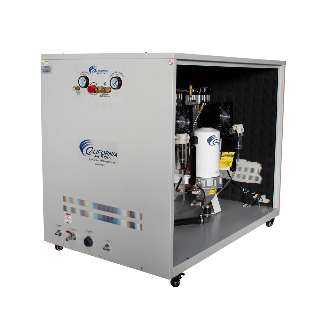 California Air Tools 20040DSPCADC Ultra Quiet & Oil-Free 4.0 Hp, 20.0 Gal. Air Compressor with Air Dryer in Sound Proof Cabinet