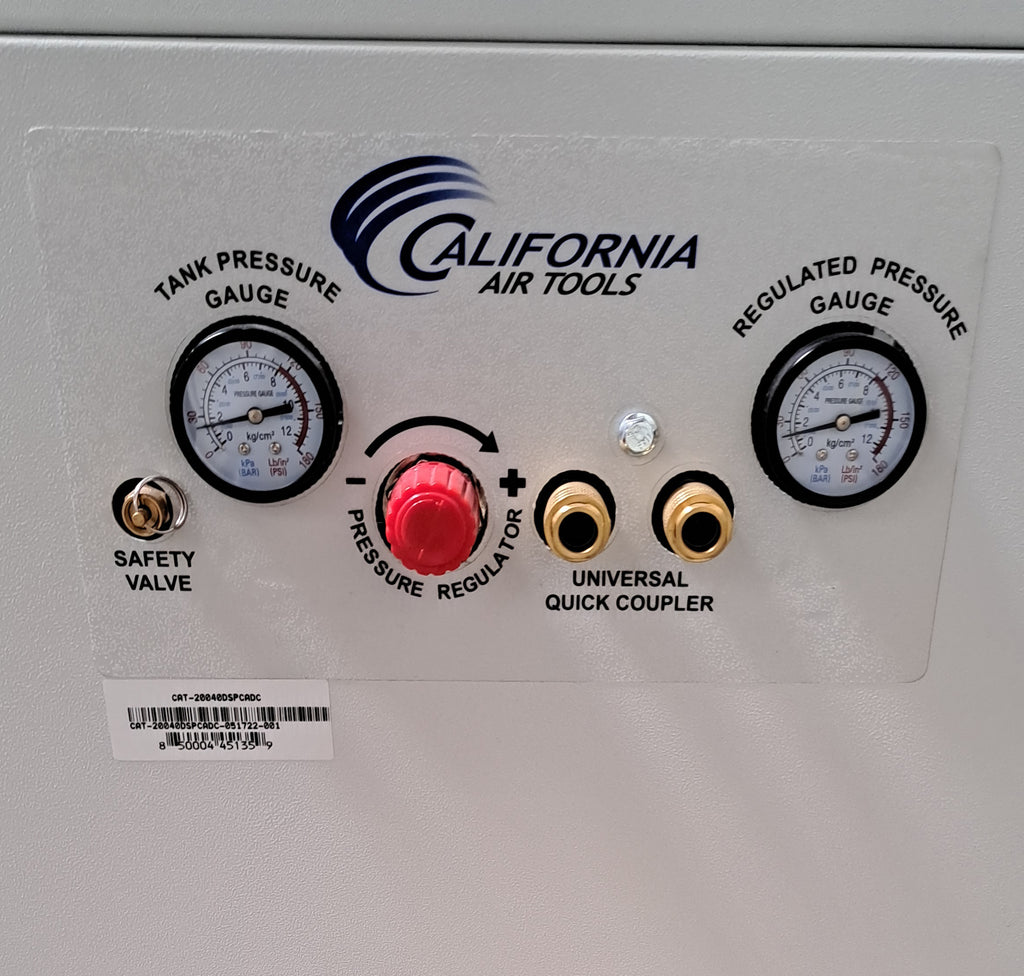 California Air Tools 20040DSPCADC Ultra Quiet & Oil-Free 4.0 Hp, 20.0 Gal. Air Compressor with Air Dryer in Sound Proof Cabinet