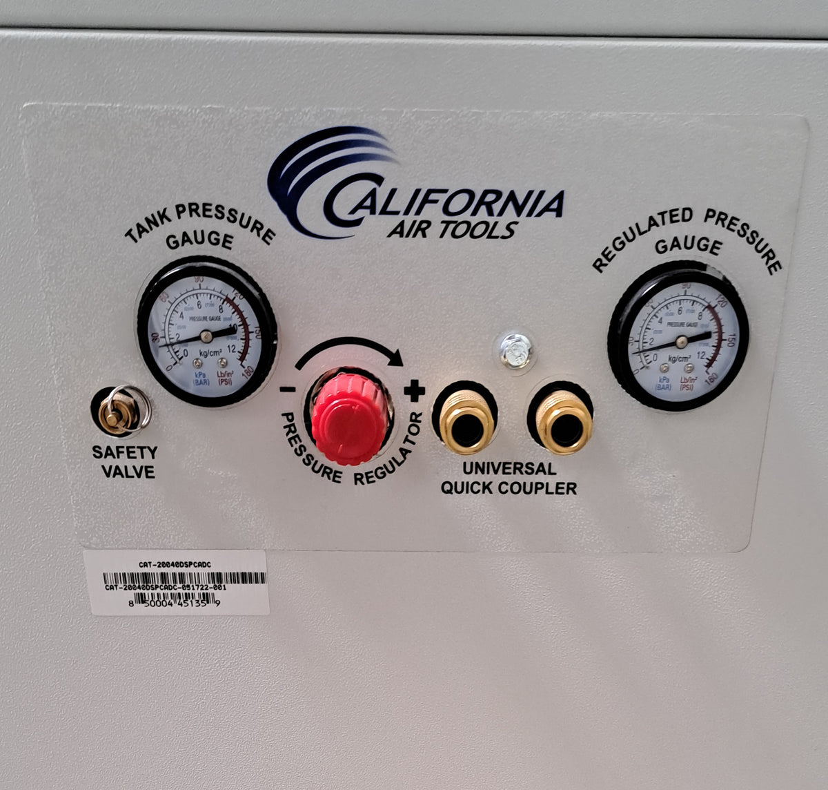 California Air Tools 20040DSPCADC Ultra Quiet & Oil-Free 4.0 Hp, 20.0 Gal. Air Compressor with Air Dryer in Sound Proof Cabinet