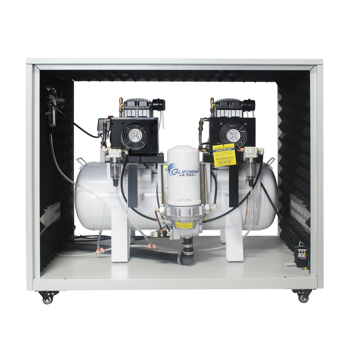 California Air Tools 20040DSPCADC Ultra Quiet & Oil-Free 4.0 Hp, 20.0 Gal. Air Compressor with Air Dryer in Sound Proof Cabinet