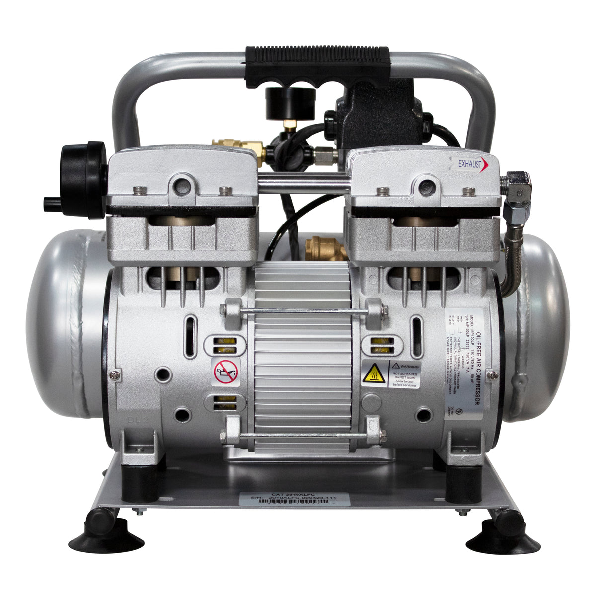 California Air Tools 2010ALFC Ultra Quiet  & Oil-Free  1.0 Hp, 2.0 Gal. Aluminum Tank Air Compressor