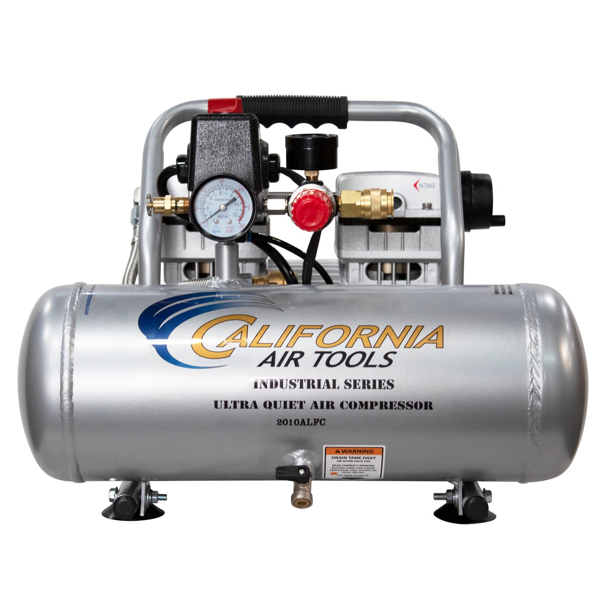 California Air Tools 2010ALFC Ultra Quiet  & Oil-Free  1.0 Hp, 2.0 Gal. Aluminum Tank Air Compressor