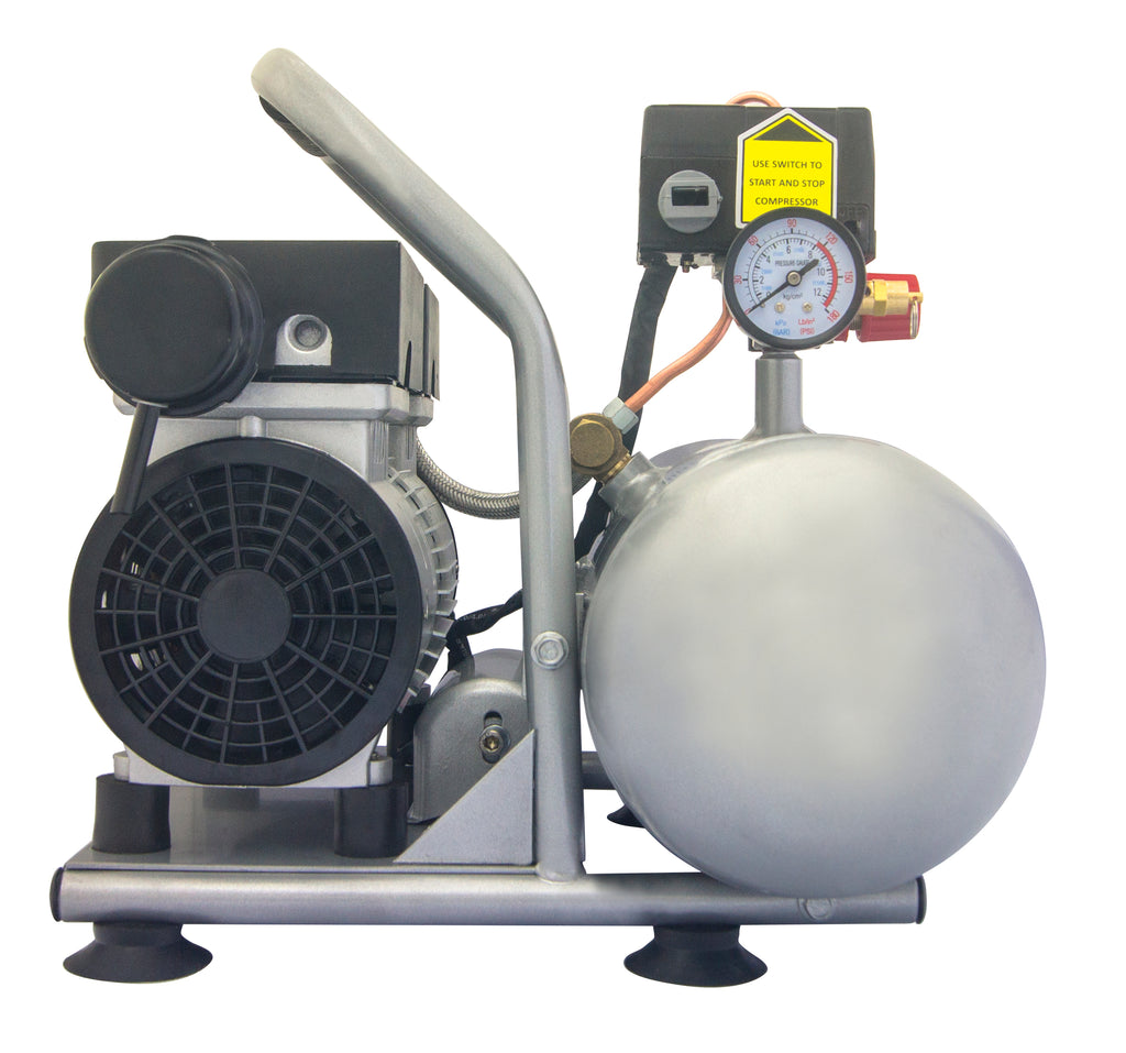 California Air Tools 2010A Ultra Quiet & Oil-Free 1.0 Hp, 2.0 Gal. Aluminum Tank Air Compressor