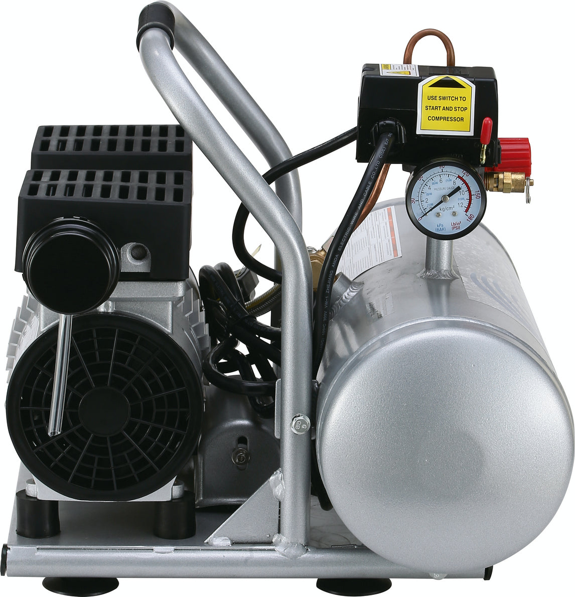 California Air Tools 2010A Ultra Quiet & Oil-Free 1.0 Hp, 2.0 Gal. Aluminum Tank Air Compressor