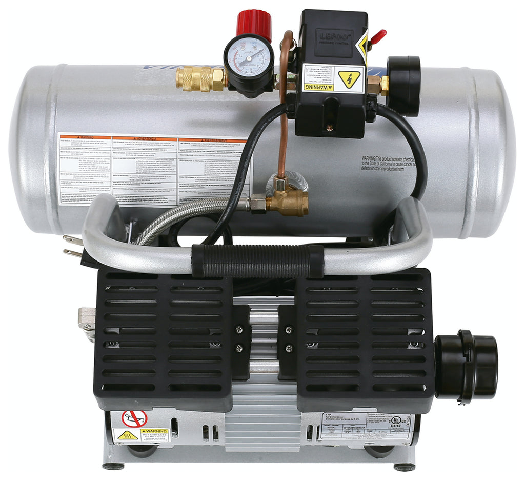 California Air Tools 2010A Ultra Quiet & Oil-Free 1.0 Hp, 2.0 Gal. Aluminum Tank Air Compressor
