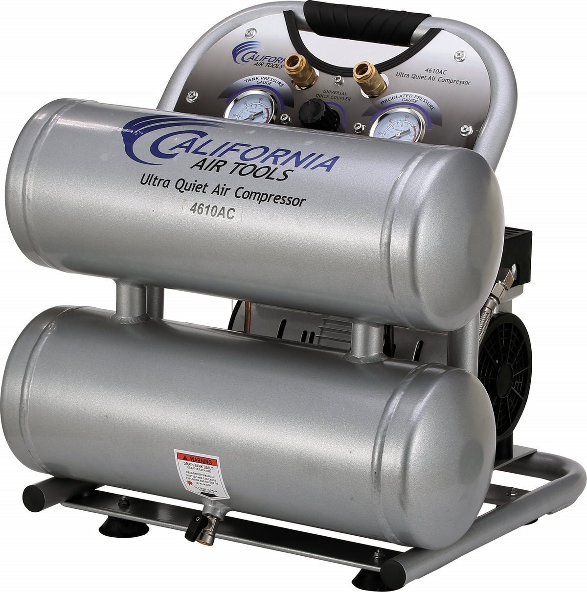 California Air Tools 4620AC Ultra Quiet  & Oil-Free  2.0 Hp, 4.0 Gal. Aluminum Twin Tank Air Compressor