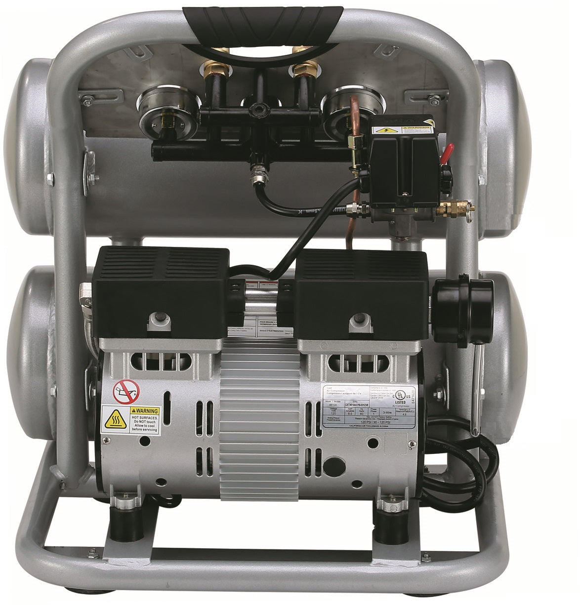 California Air Tools 4620AC Ultra Quiet  & Oil-Free  2.0 Hp, 4.0 Gal. Aluminum Twin Tank Air Compressor