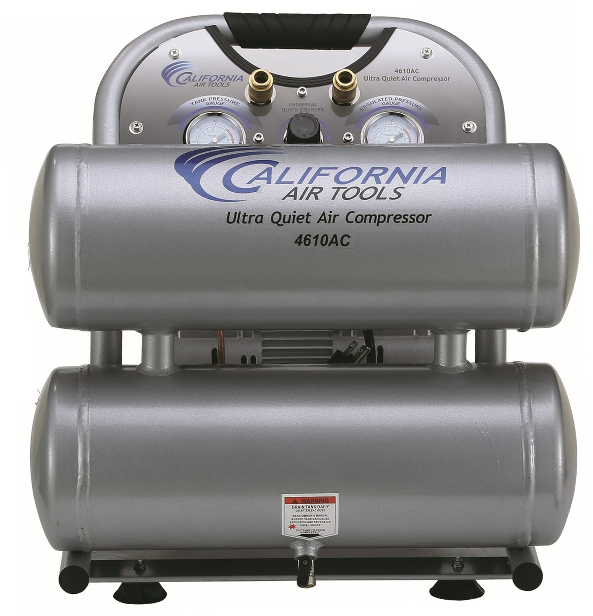 California Air Tools 4620AC Ultra Quiet  & Oil-Free  2.0 Hp, 4.0 Gal. Aluminum Twin Tank Air Compressor