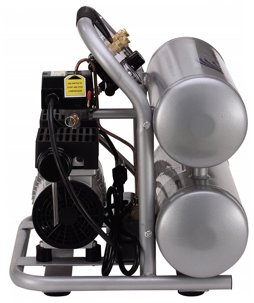 California Air Tools 4620AC Ultra Quiet  & Oil-Free  2.0 Hp, 4.0 Gal. Aluminum Twin Tank Air Compressor