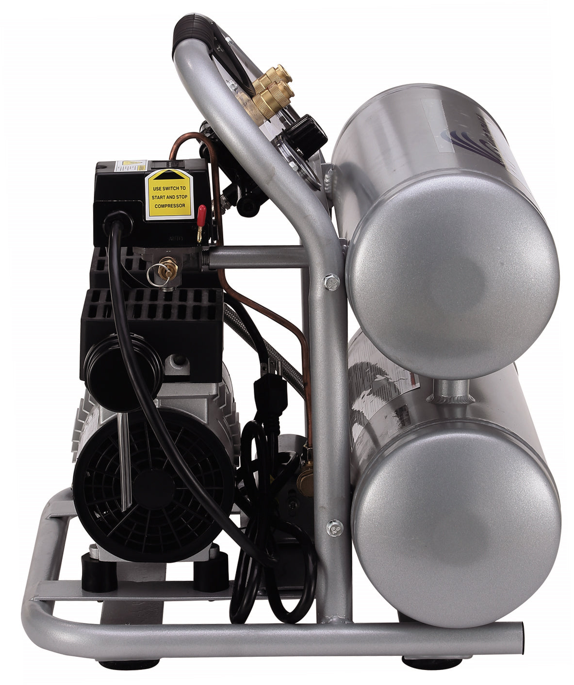 California Air Tools 4620AC Ultra Quiet  & Oil-Free  2.0 Hp, 4.0 Gal. Aluminum Twin Tank Air Compressor