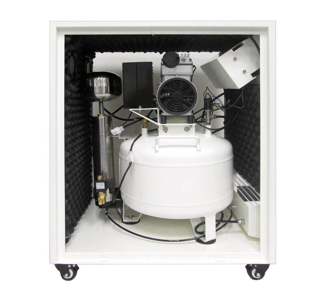 California Air Tools 8010DSPC Ultra Quiet & Oil-Free 1.0 Hp, 8.0 Gal. Air Compressor with Air Dryer in Sound Proof Cabinet