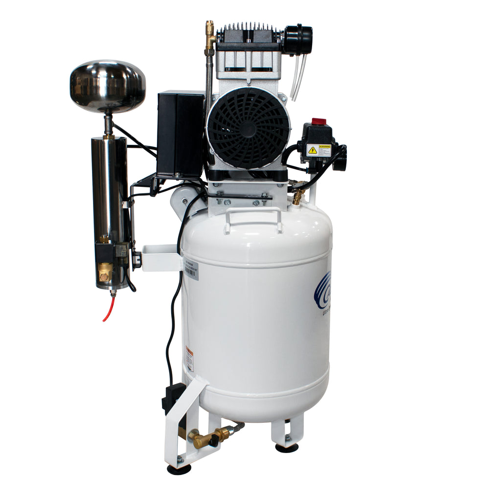 California Air Tools 10020DCAD-22060 Ultra Quiet  & Oil-Free  2.0 Hp, 10.0 Gal. Steel Tank Air Compressor with Air Drying System  (220V 60Hz)