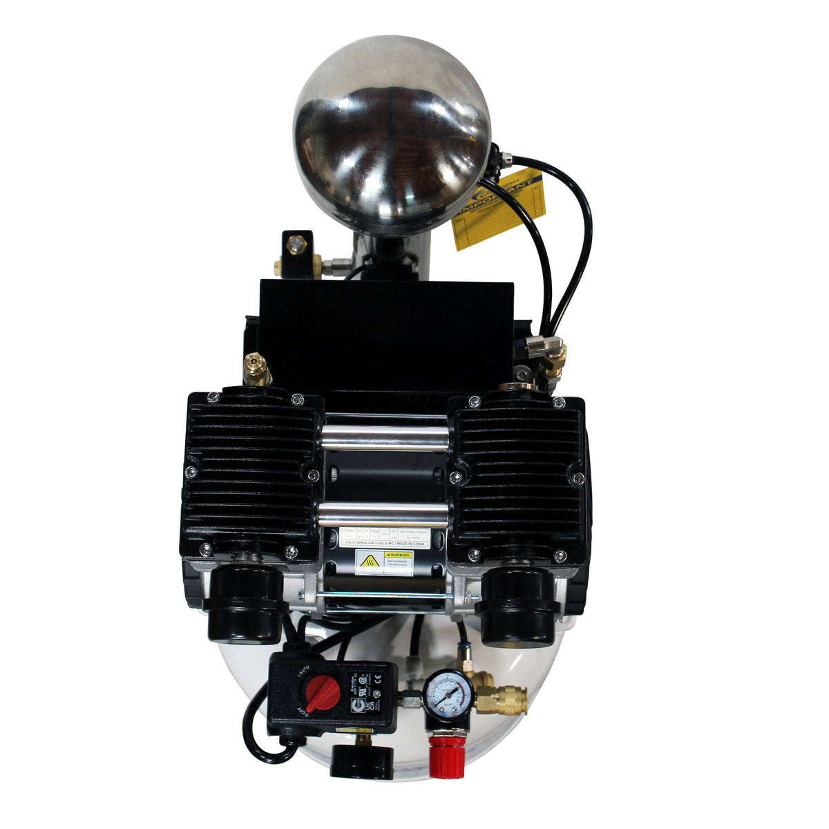 California Air Tools 10020DCAD-22060 Ultra Quiet  & Oil-Free  2.0 Hp, 10.0 Gal. Steel Tank Air Compressor with Air Drying System  (220V 60Hz)