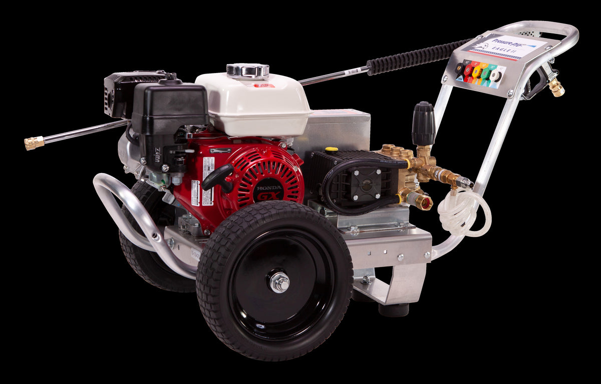Eagle EB4040HG-20 Belt-Drive Gas Pressure Washer, 4,000 PSI, 4 GPM, Honda GX390, General Pump